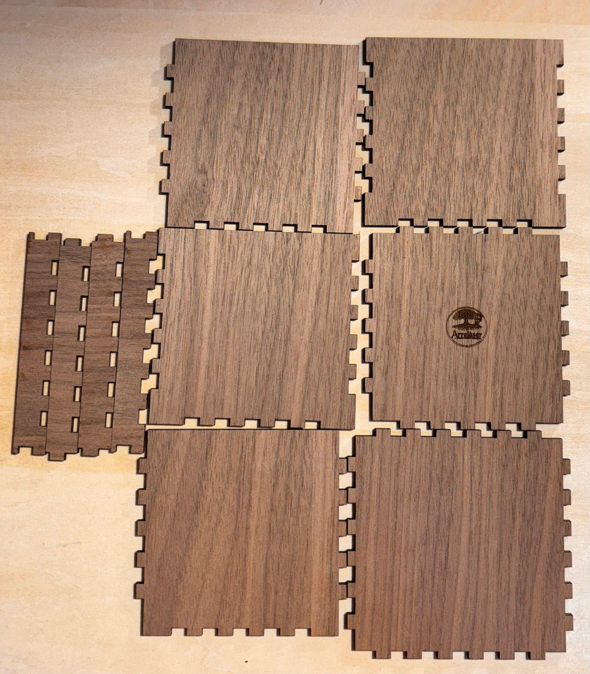 Caja Arrelàser Serie Premium Nogal